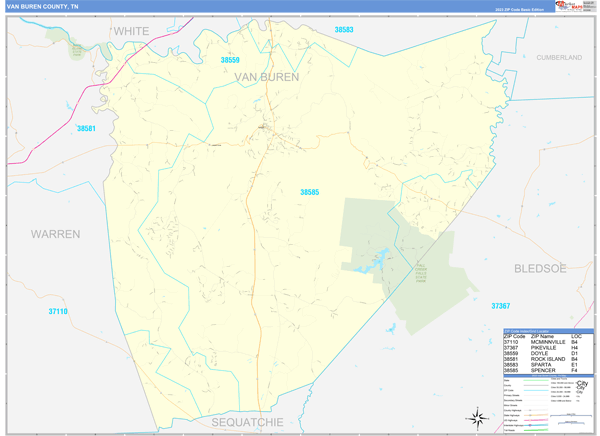 Van Buren County Digital Map Basic Style